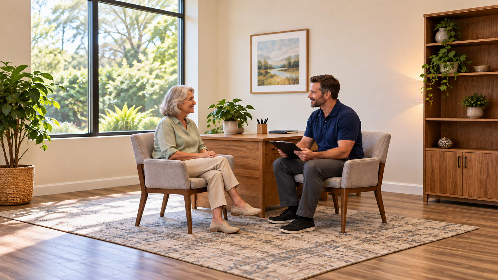 Alpha Total Health, Consultation in a bright office