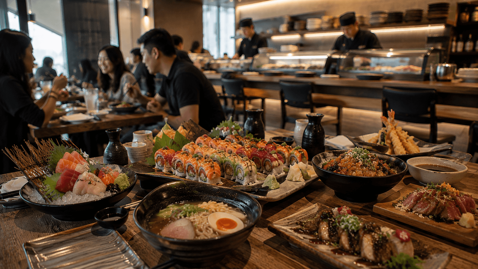 Azayaka Japanese Fusion Cozy sushi dining experience