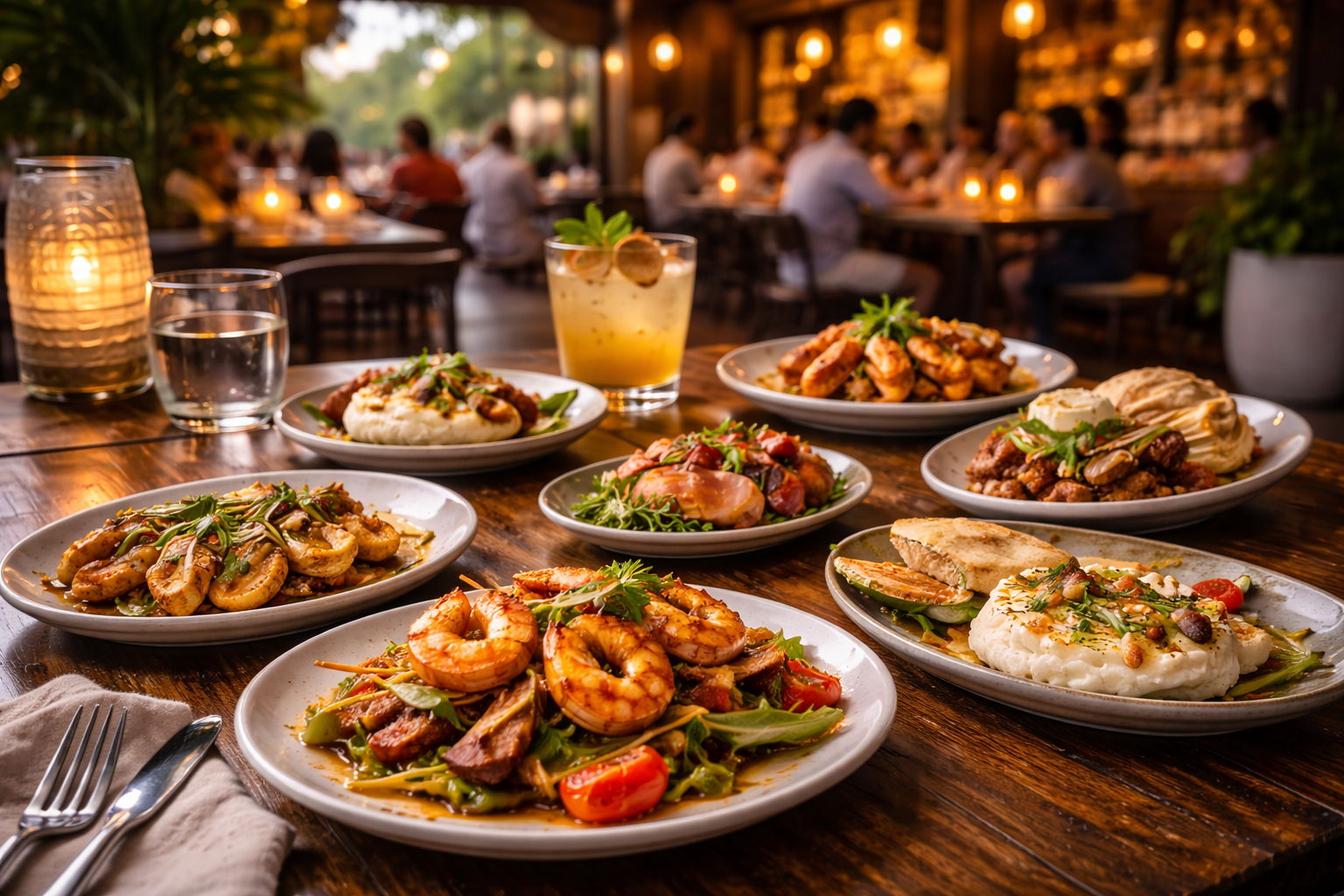Bacari - Mediterranean feast at dusk