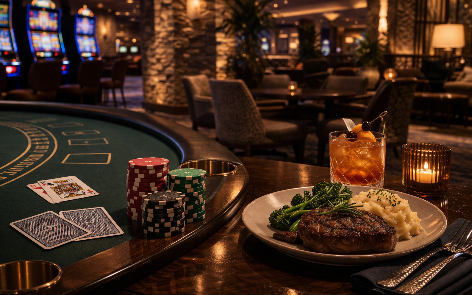Barona Resort & Casino - Luxurious casino dining and gaming ambiance