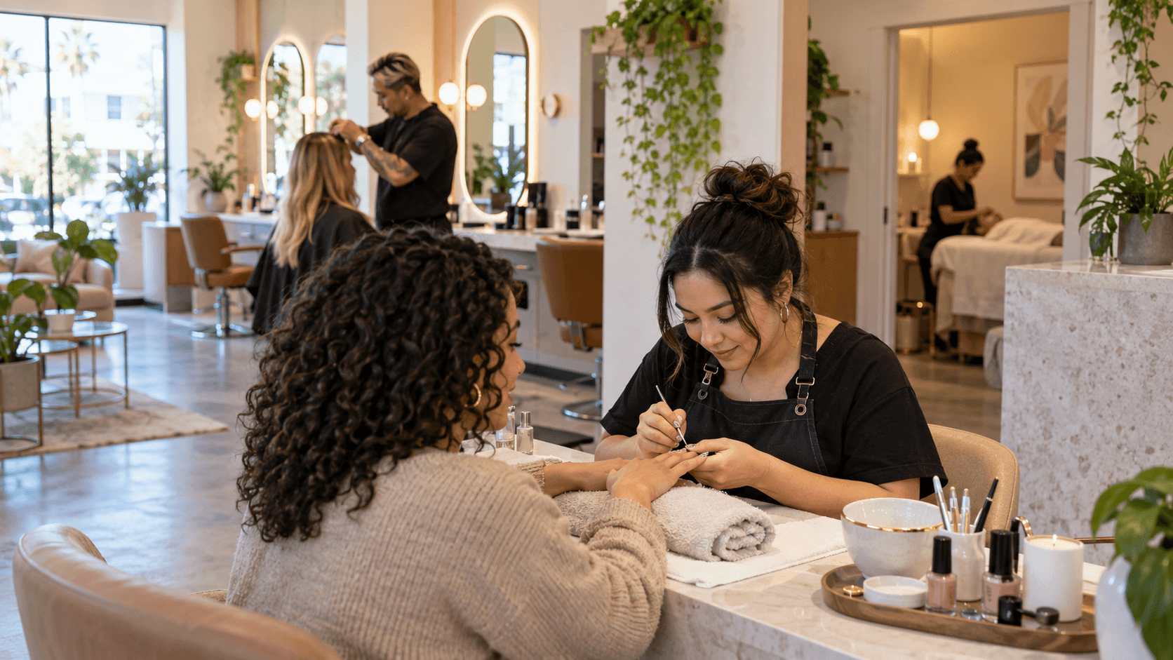 Beauty Lounge Hillcrest, Warm, inclusive salon with nail art and styling