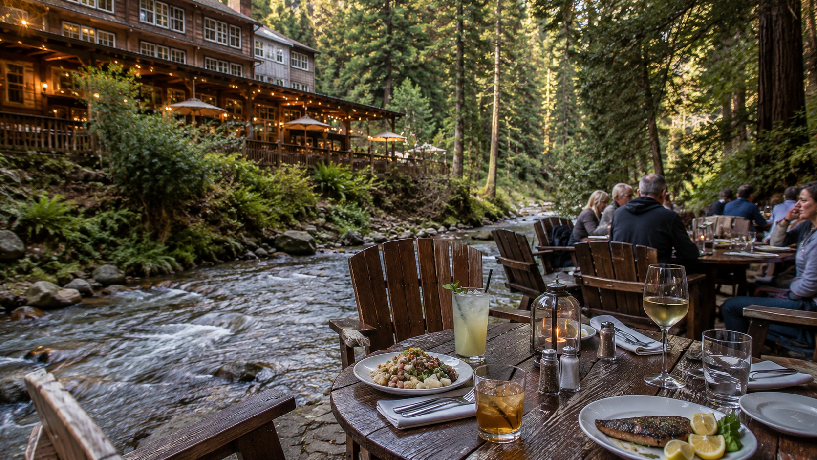 Big Sur River Inn Cozy riverside dining in the forest