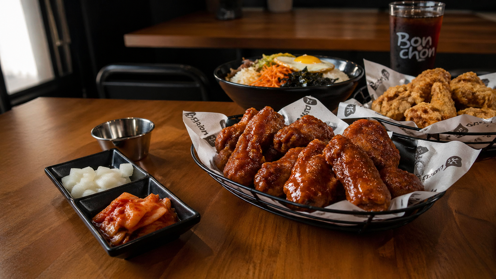 Bonchon National City - Tabletop feast at Bonchon restaurant