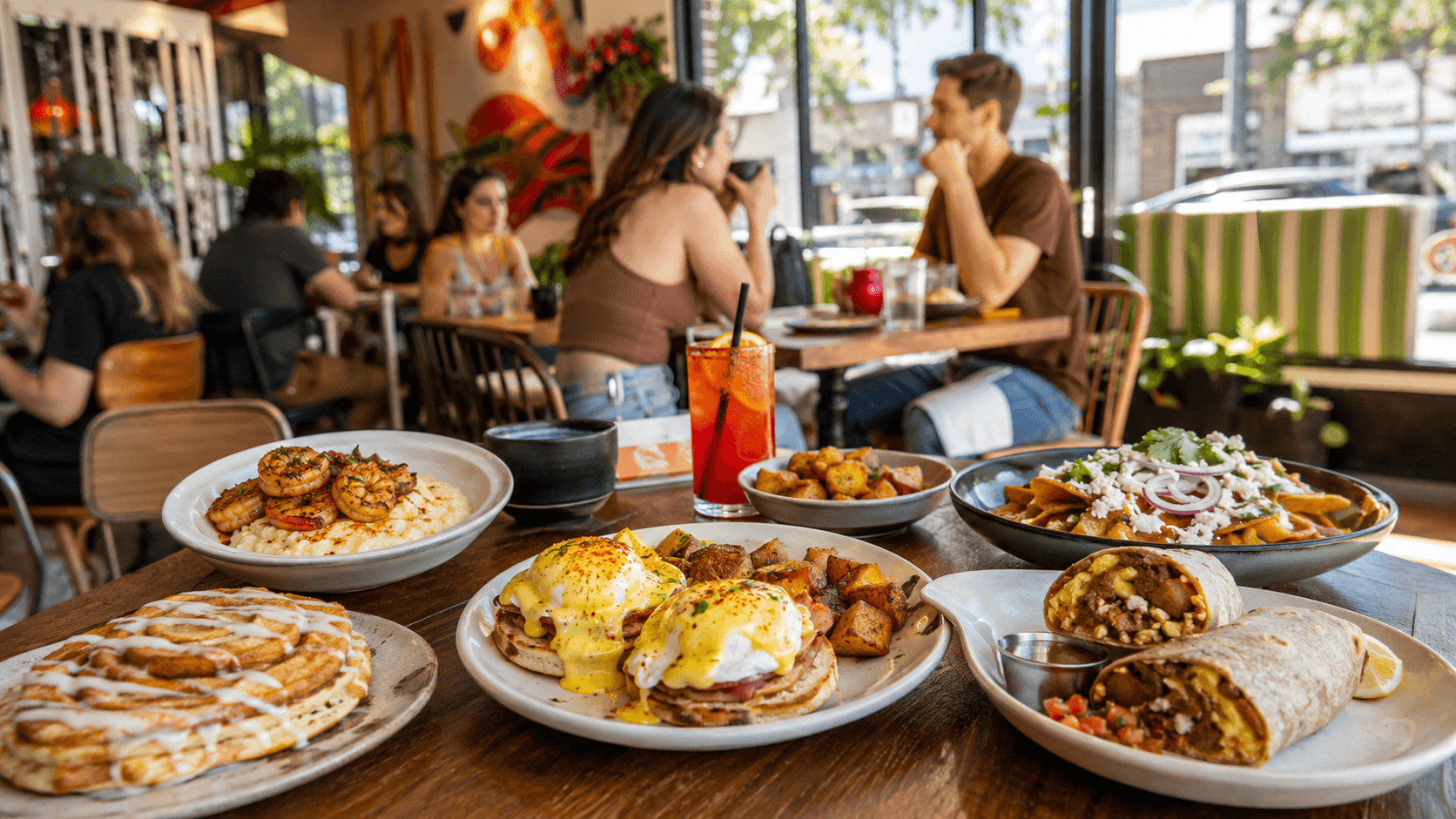 Breakfast Republic University Ave Lively North Park brunch spread