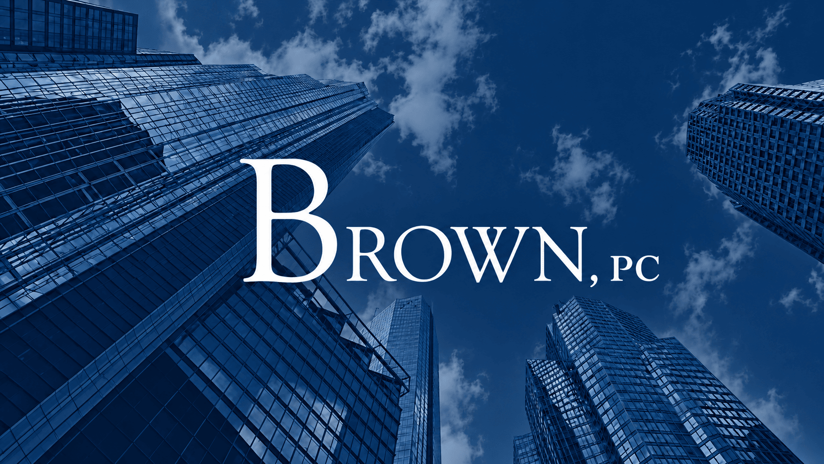 Brown, PC navy skyline logo