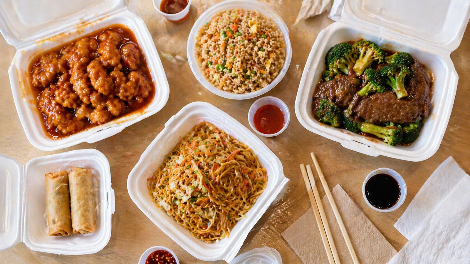 China Express - Casual Chinese takeout spread