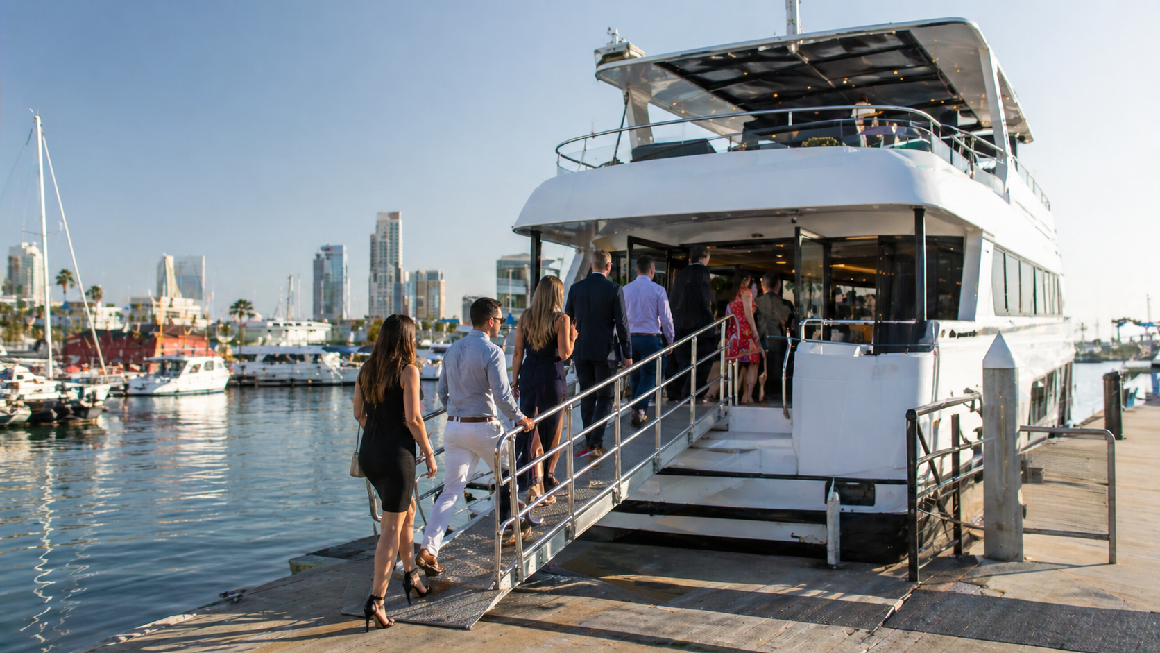 City Cruises Long Beach - Marina vibes at sunset