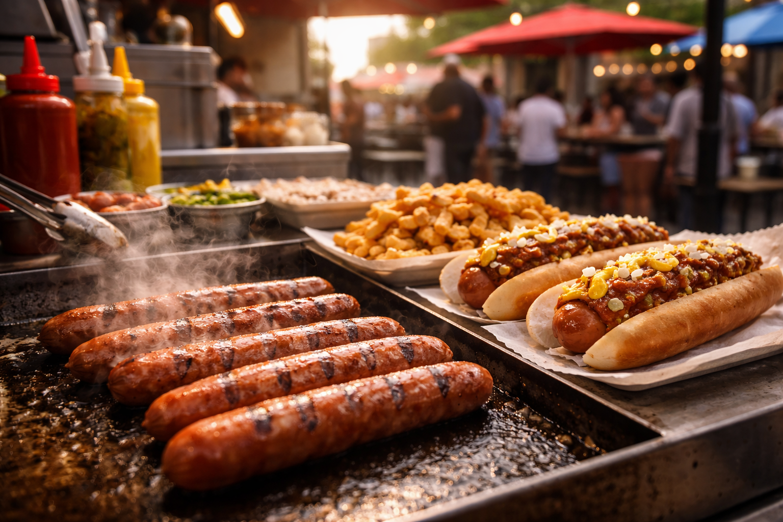 Earl's Grilled perfection at the hot dog stand
