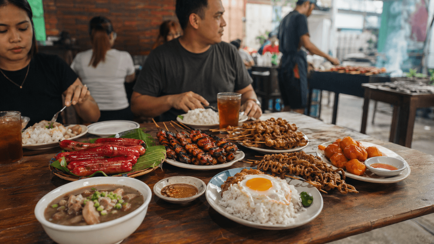 EsKiNiTa authentic Filipino street food feast