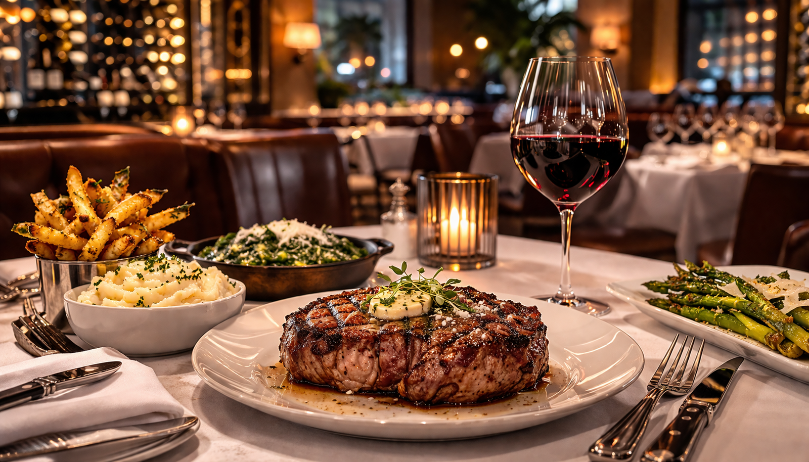 Fleming's steakhouse - Elegant steakhouse dining experience