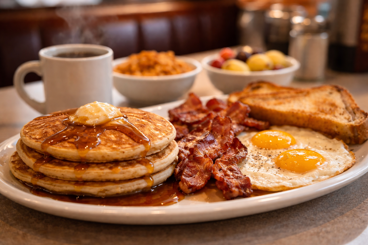 Good Times Cafe - Classic American breakfast spread