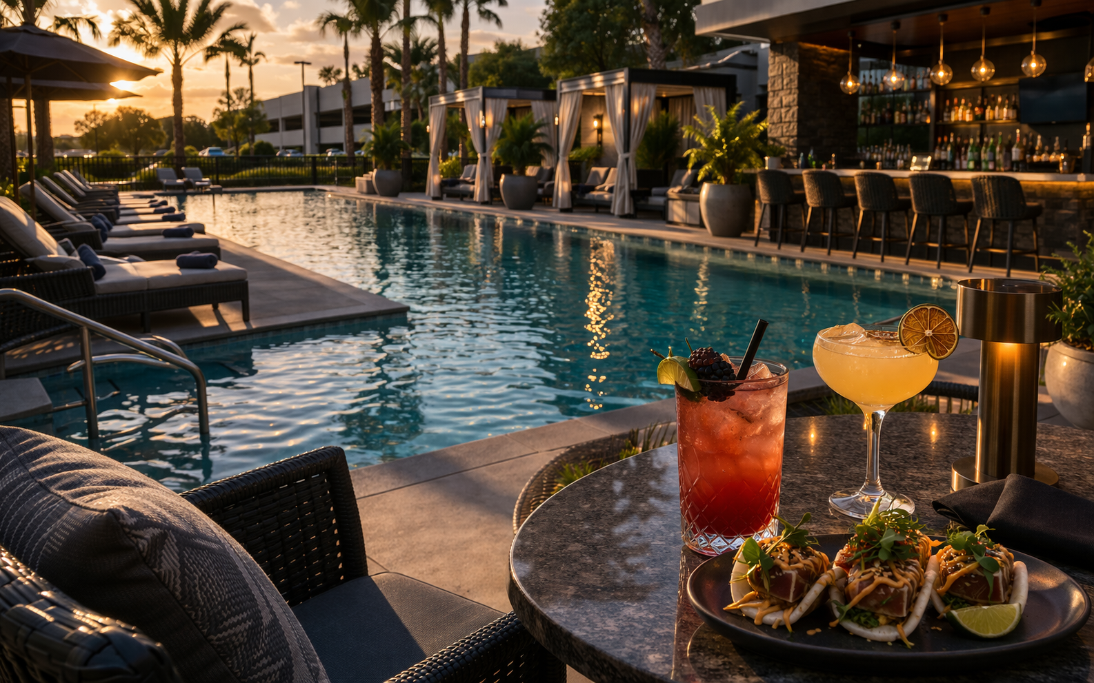 Harrah's Resort Southern California - Golden hour poolside retreat