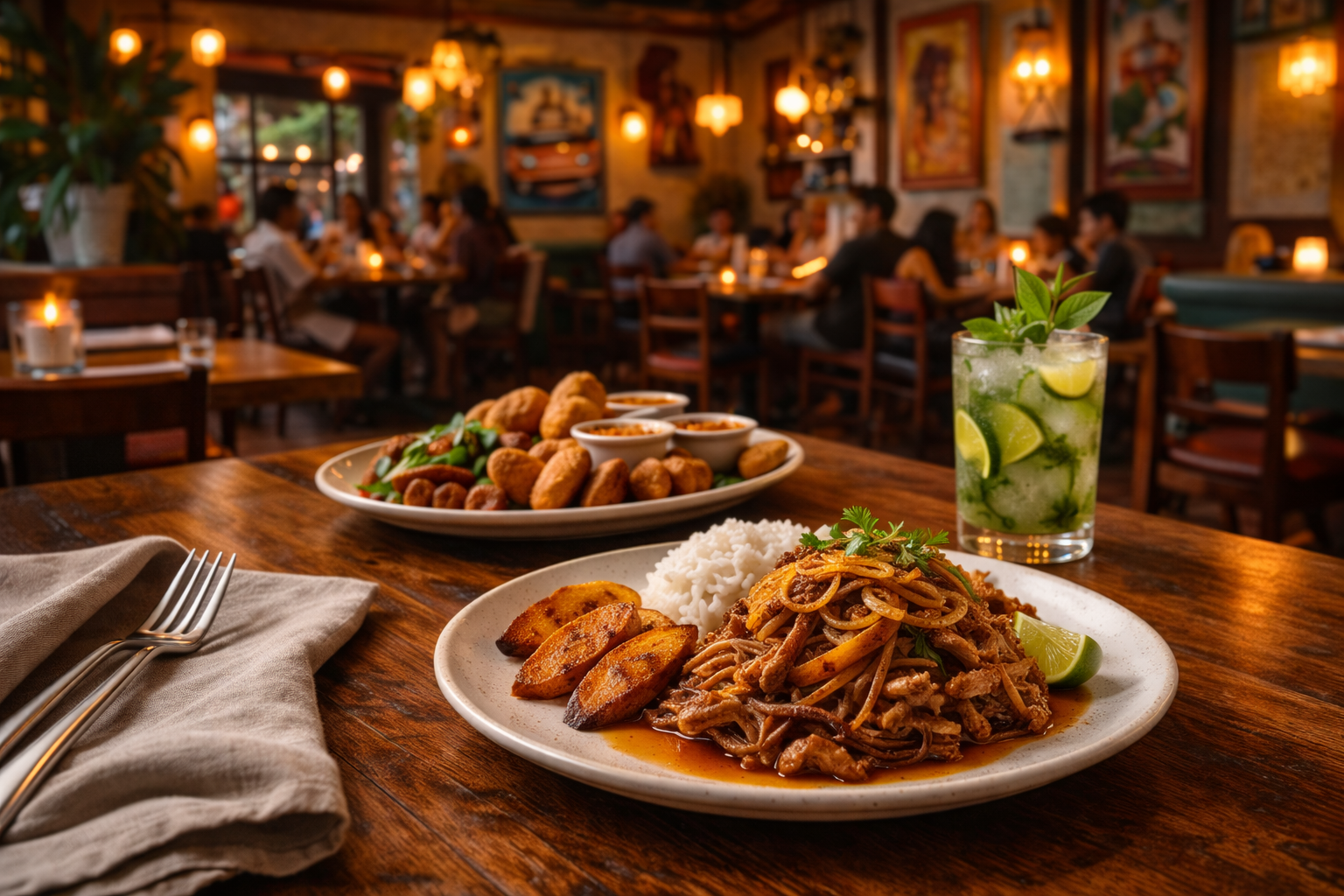 Havana 1920 - Cuban feast in a Havana restaurant