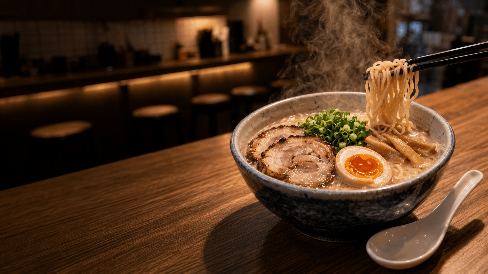 Hokkaido Ramen Santouka Steaming Hokkaido Ramen with Lifted Noodles