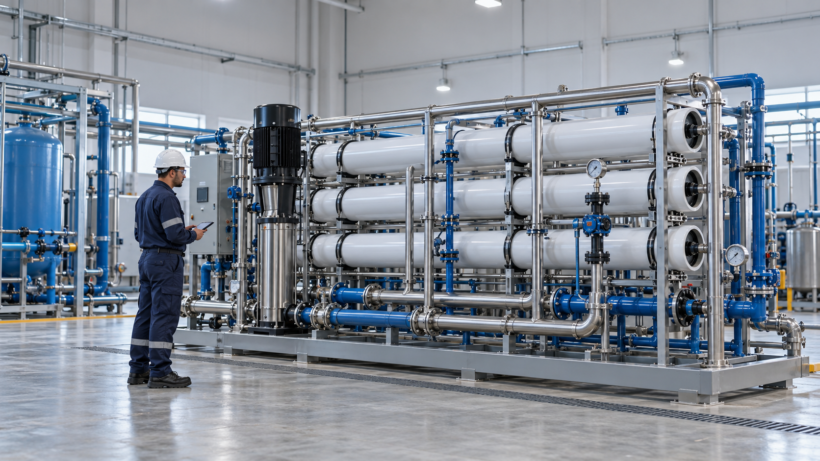 Ion Exchange Saudi Arabia, Industrial Reverse-Osmosis System Inspection