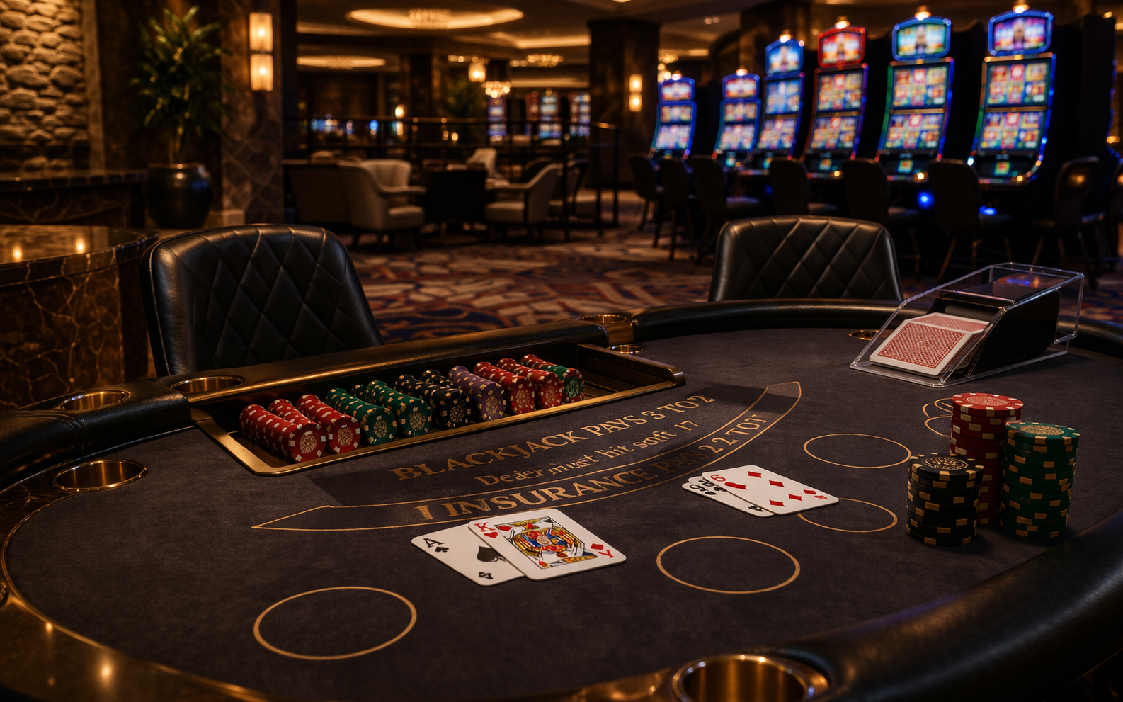 Jamul Casino Resort - A luxurious blackjack table setting