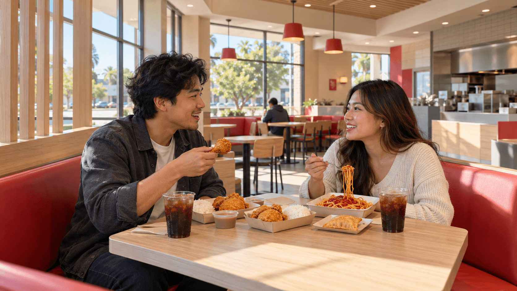 jollibee Family meal at a fast-food restaurant