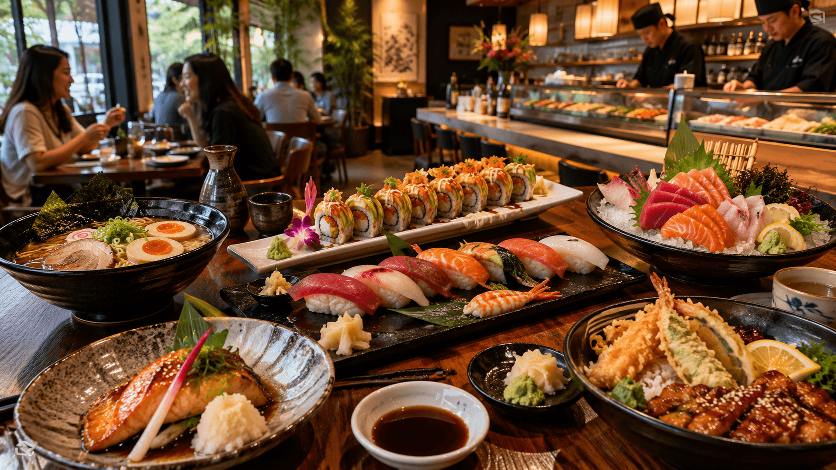 Ju Hachi Cozy Japanese restaurant with vibrant dishes