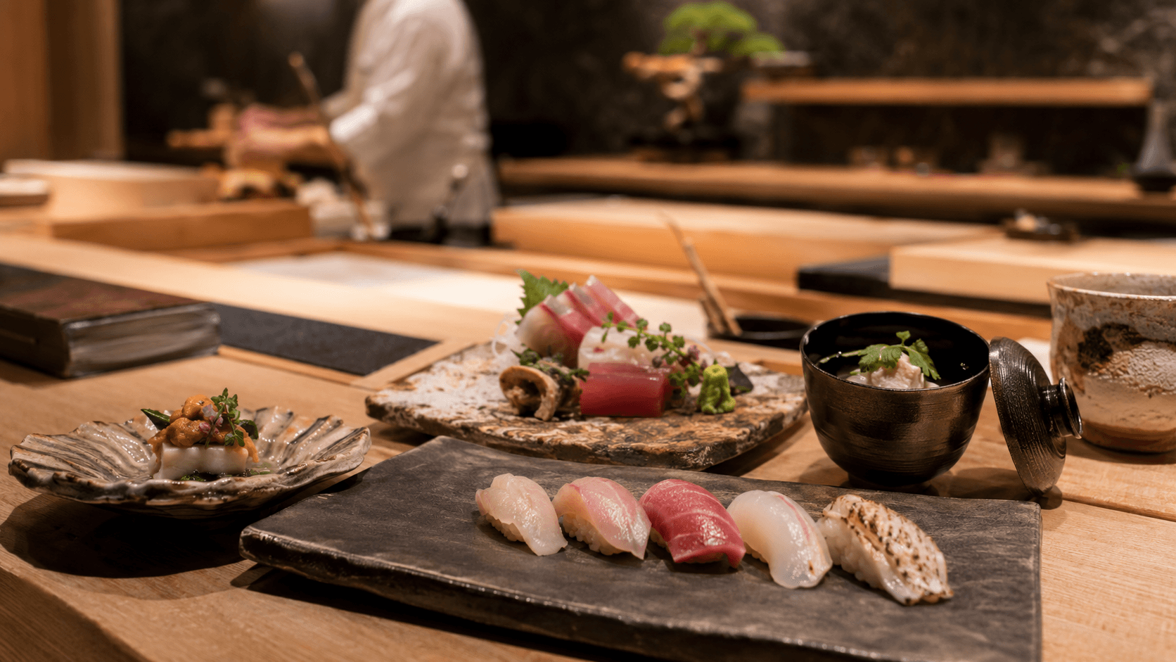Kusakabe Refined seasonal omakase at the counter
