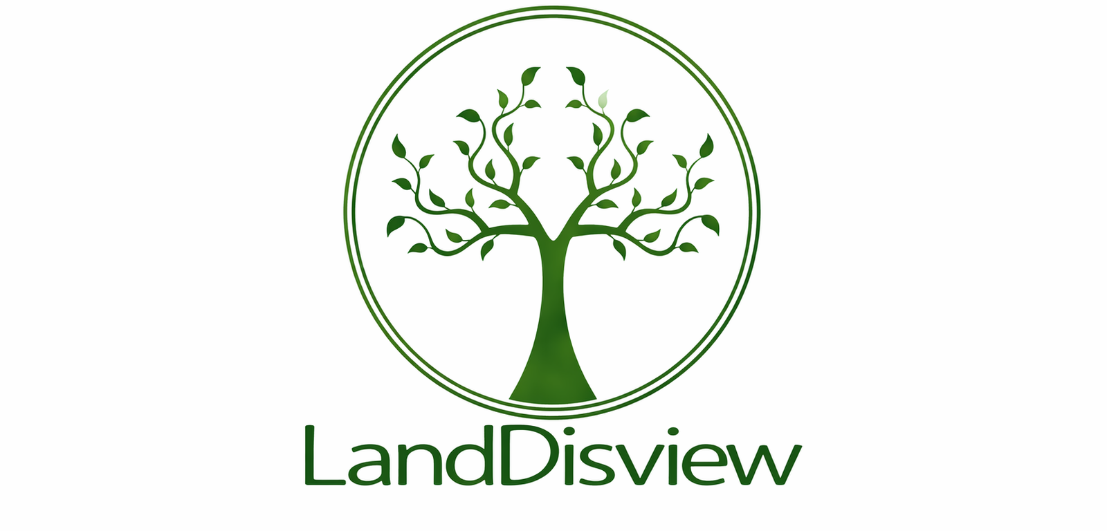 LandDisview - Minimalist tree logo design
