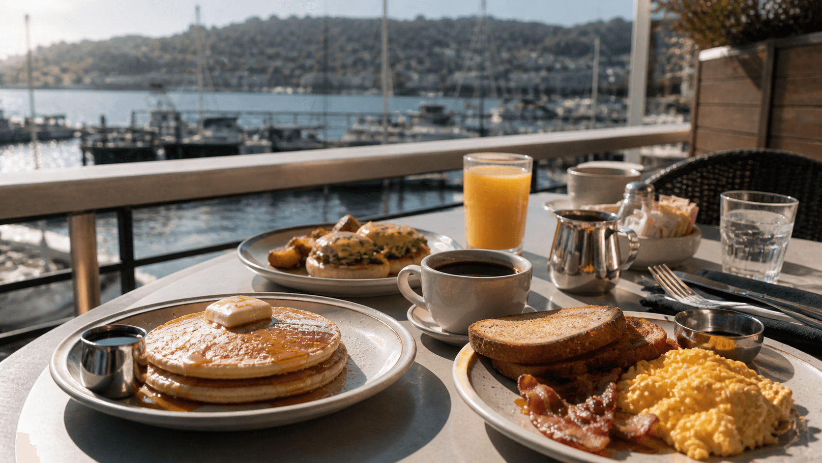 Lighthouse Café Sausalito - Seaside breakfast by the marina