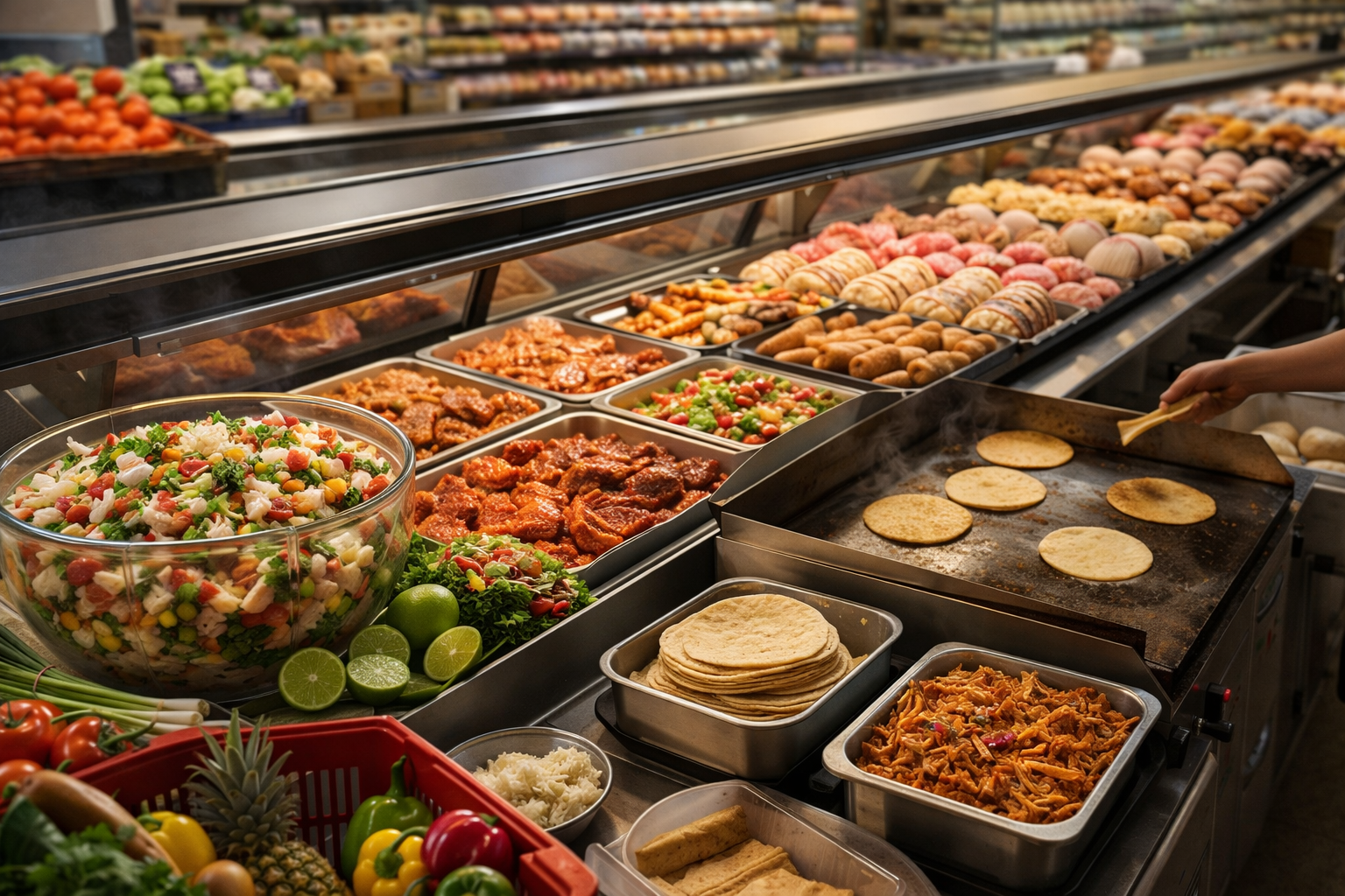 Northgate Market - Latino grocery store interior with treats