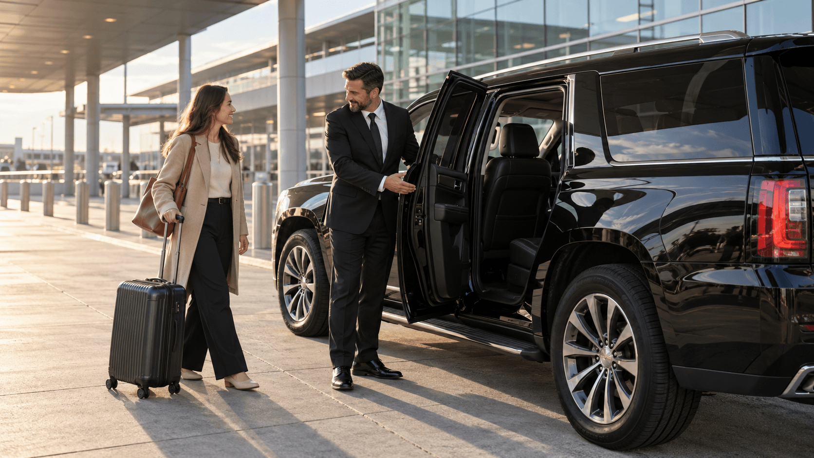 Pharaohs Transportation, Welcoming airport curbside transfer