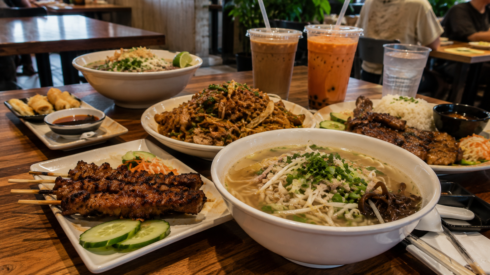 RiceString Cambodian Cerritos Asian dining experience in cozy café