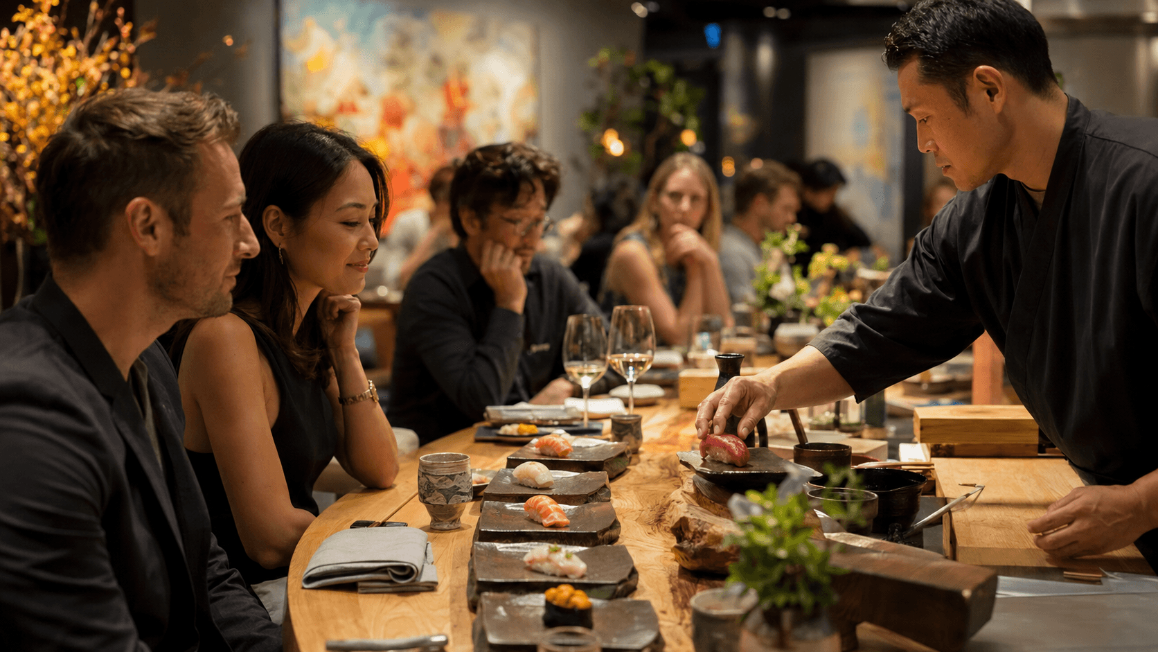 Robin Artful omakase at the sushi counter