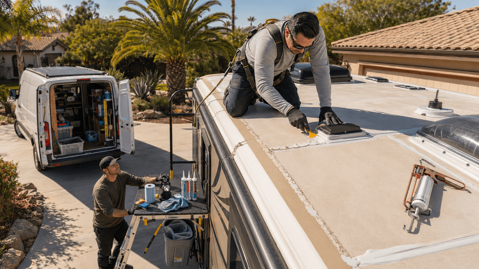 SOS Services USA Professional RV roof resealing