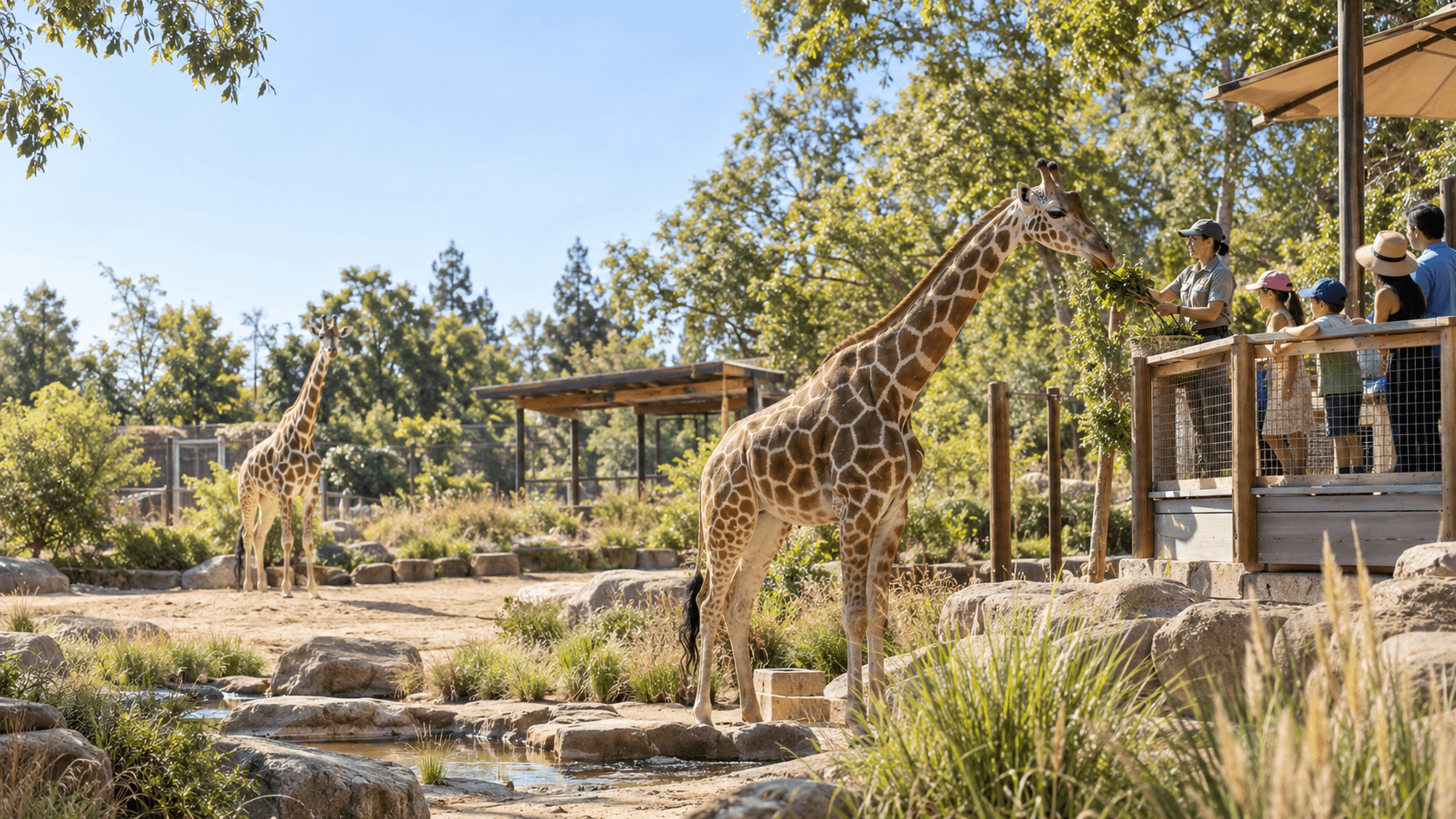 Sacramento Zoo, Giraffes in a Family-Friendly City Oasis