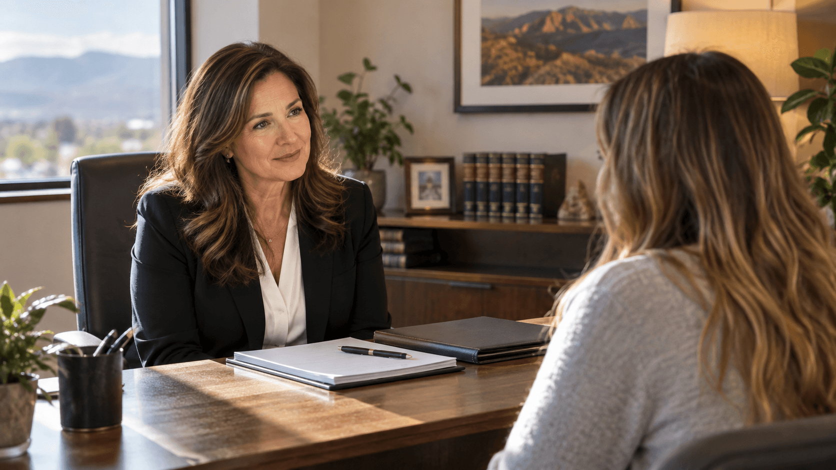 Sanchez Legal Team. consultation with client