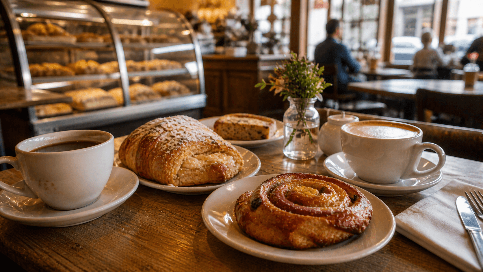Sausalito Bakery Cafe - Cozy café breakfast with pastries and coffee