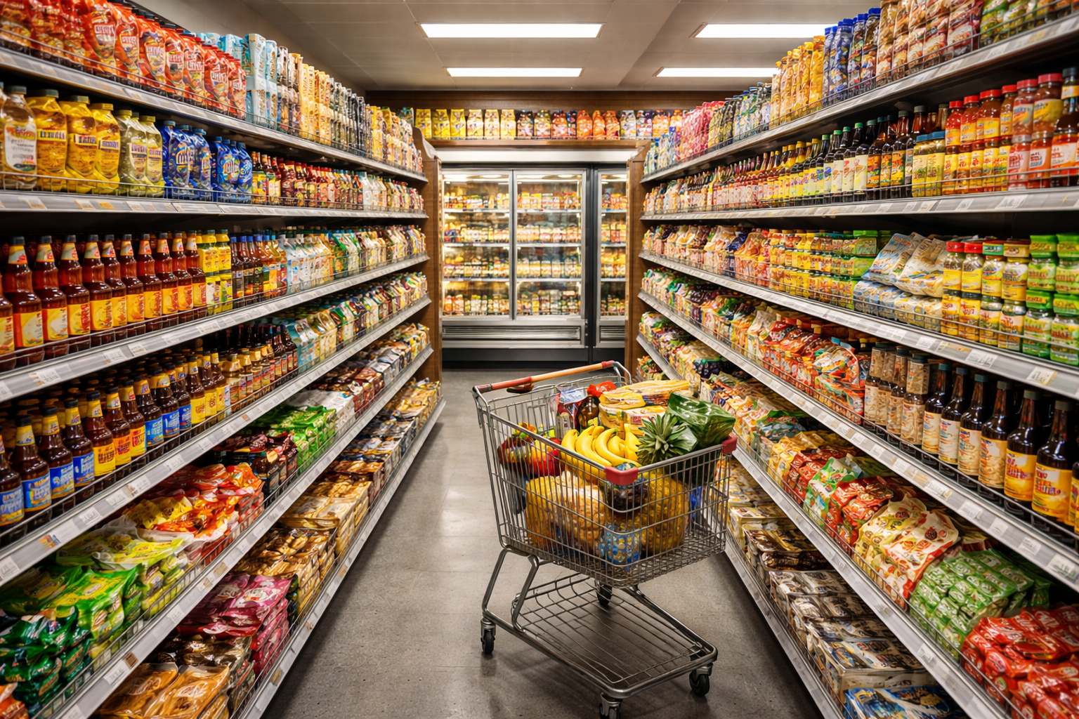 Seafood City Supermarket - Filipino snacks and groceries aisle