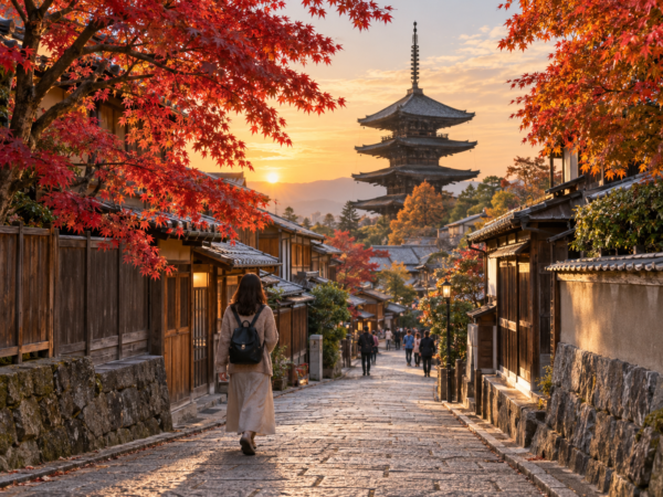 Skaiya Travel Autumn Walk Through Historic Kyoto