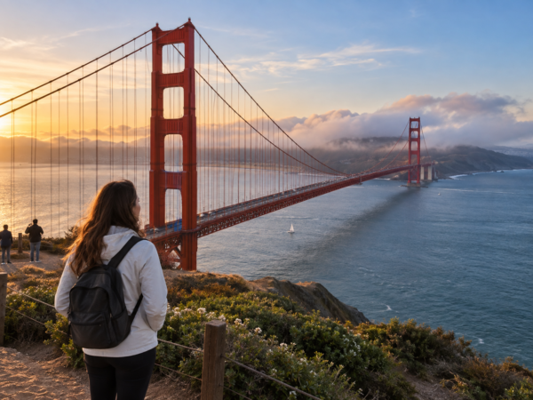 Skaiya Travel Golden Gate Bridge from Marin Overlook