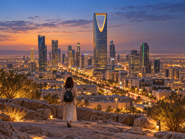 Skaiya Travel Riyadh Skyline at Blue Hour