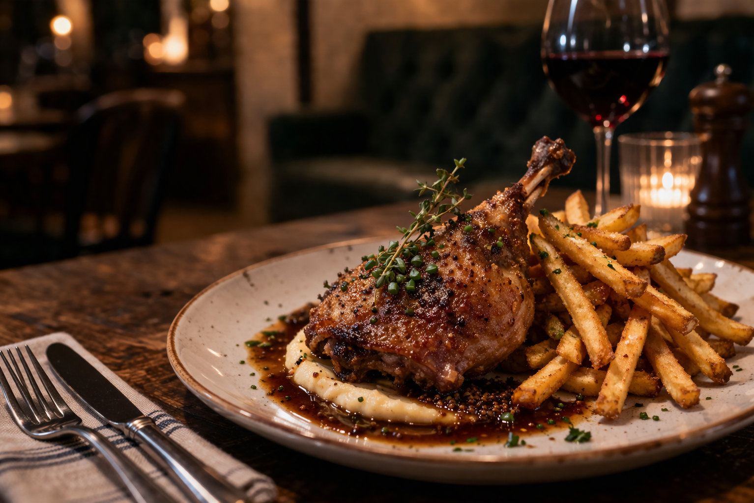 The Smoking Goat - Rustic duck dinner in warm ambiance