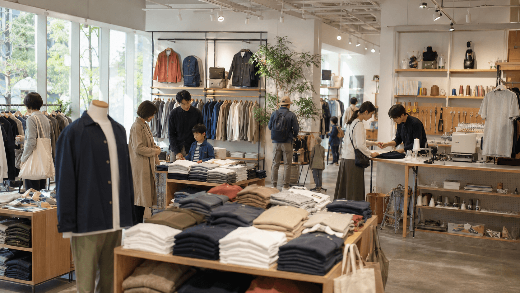 UNIQLO Modern Japanese Casualwear Shopping Scene