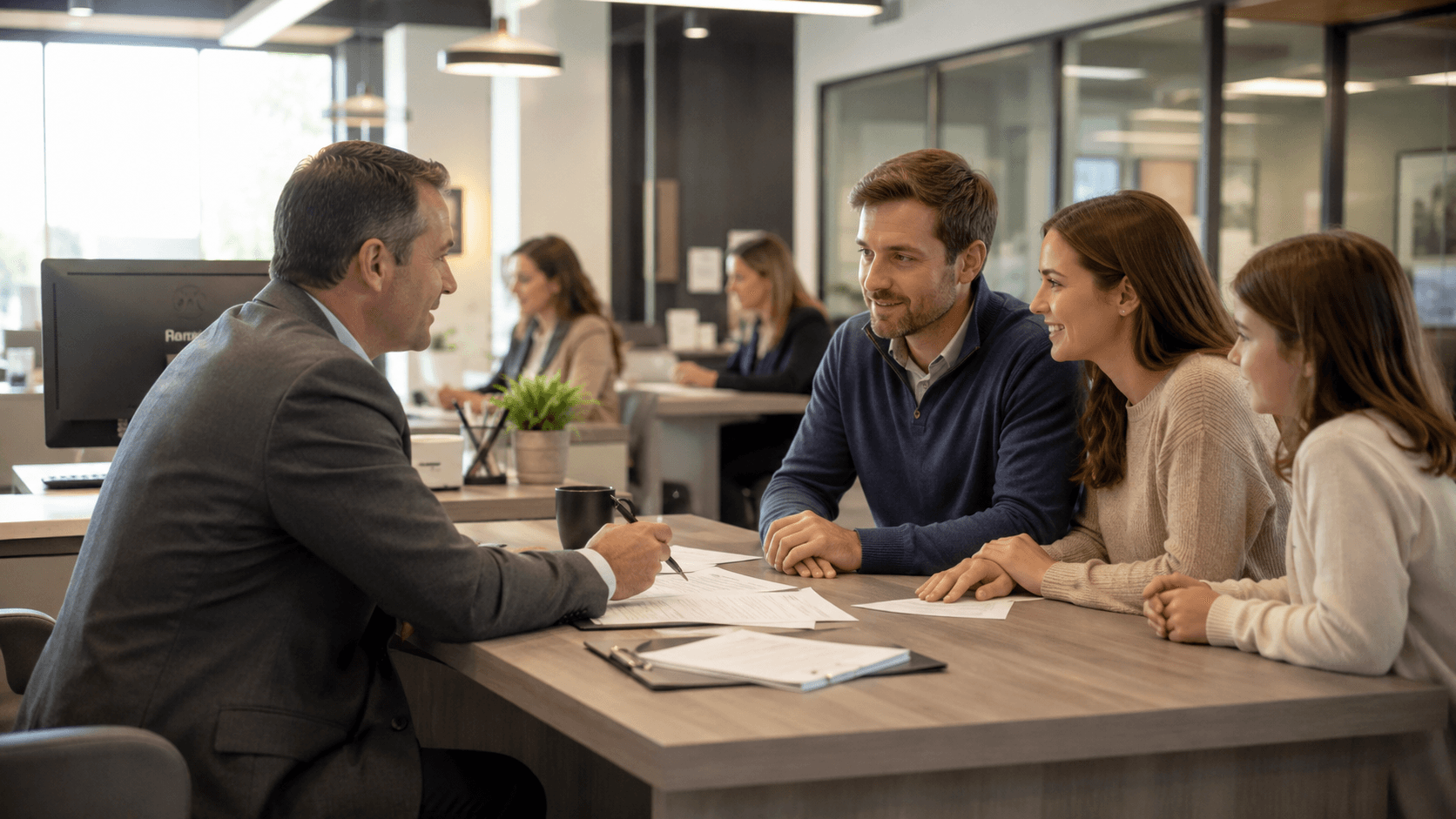 Modern office consultation in progress
