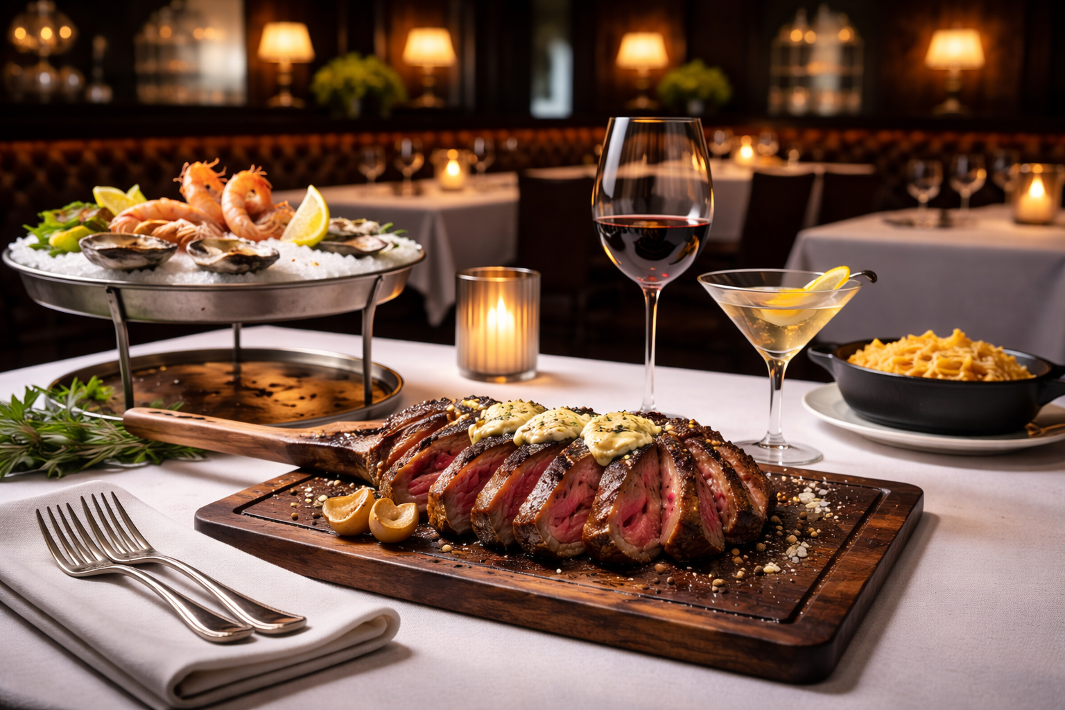 greystone steakhouse - Luxury steakhouse dining experience