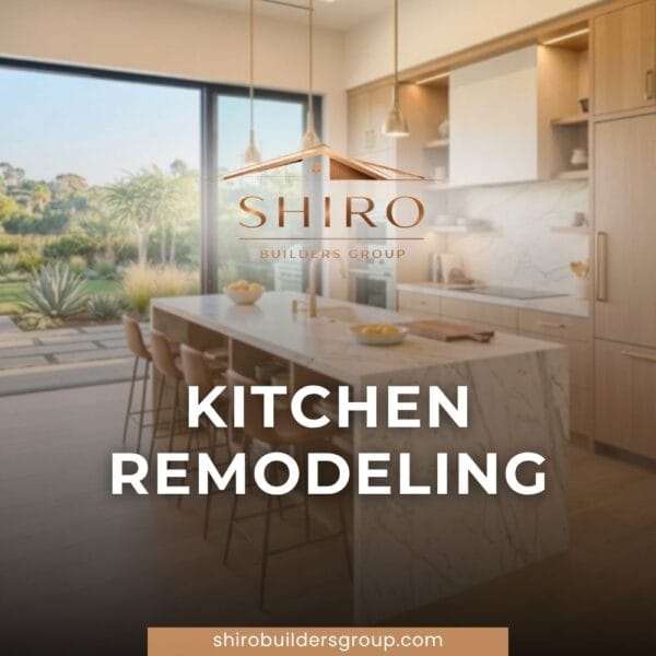 Shiro Builders Group kitchen remodeling