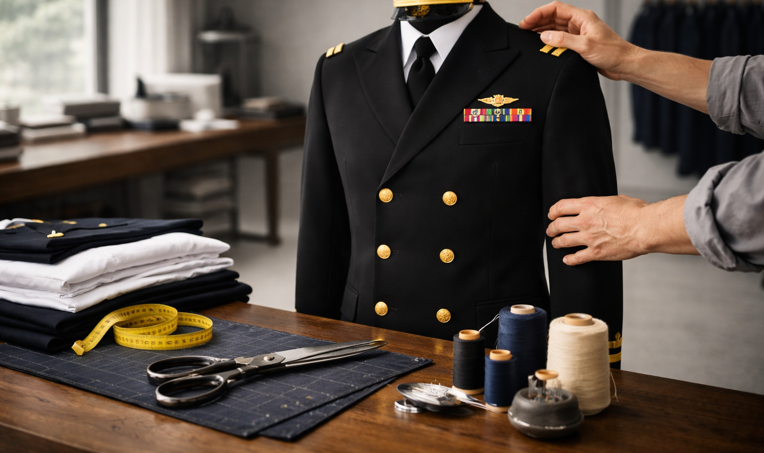 mabuhay tailoring - Tailoring a Navy officer's uniform