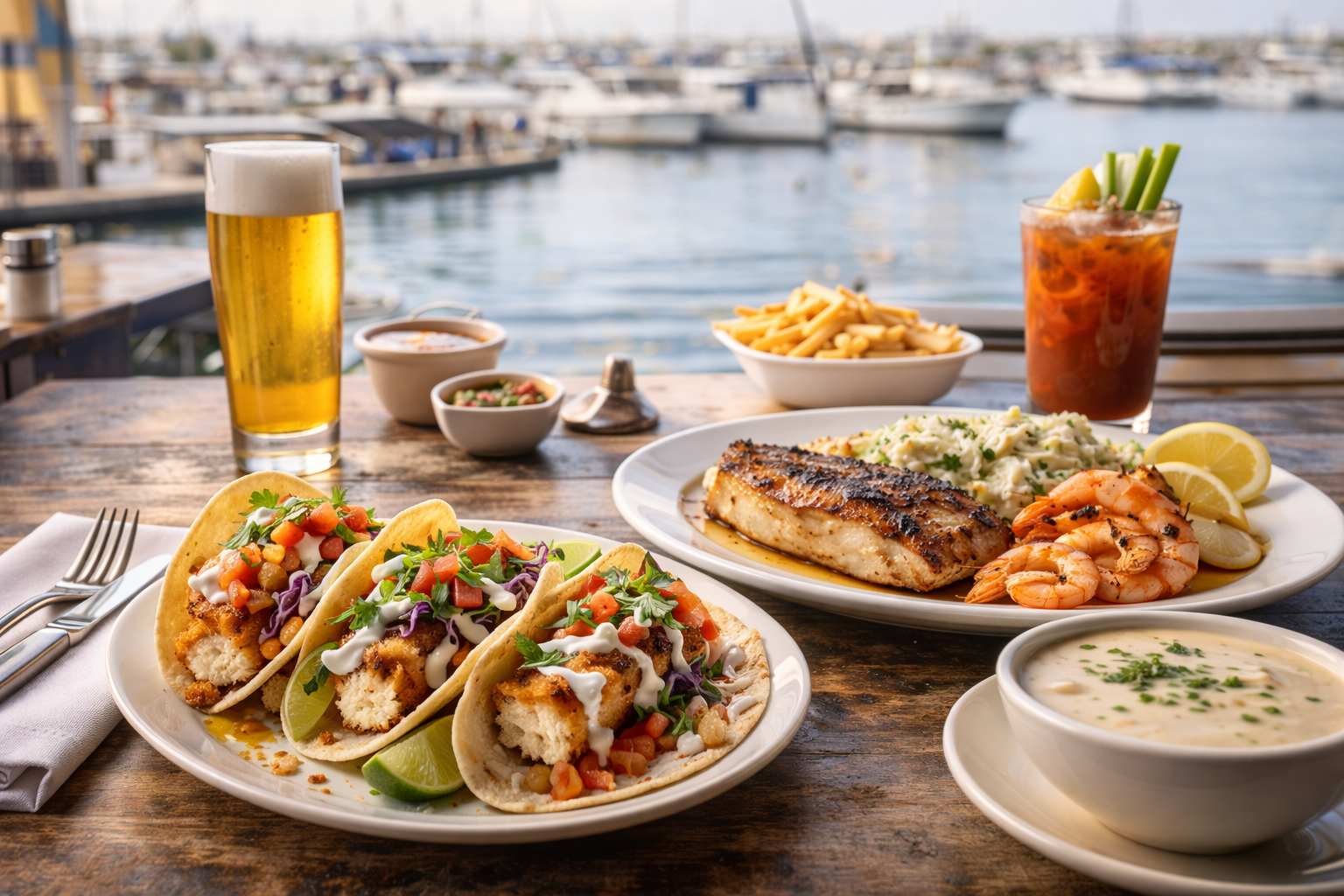 mitch's seafood - Delicious seafood feast by the water